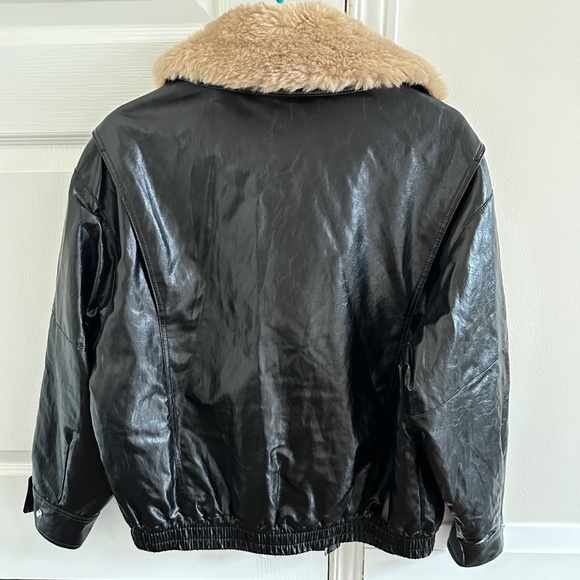 ZARA FAUX FUR COLLAR JACKET - NEW - Picture 8 of 14